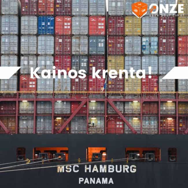 Naujienos: Konteinerių kainos iš Kinijos sparčiai krenta!